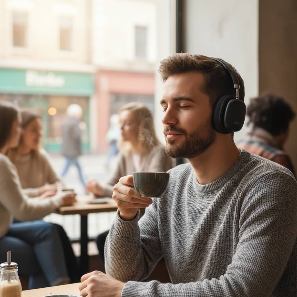 Casti Audio Wireless Hoco Over-Ear, Bluetooth 5.4, Baterie 400mAh, Autonomie 46h, Gaming Mode, Suport Card TF, Negru/Crem/Argintiu
