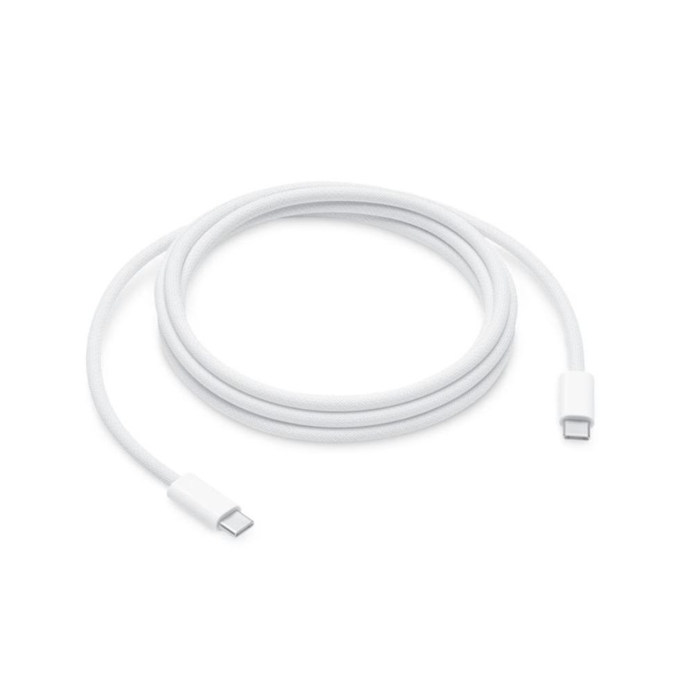 Cablu date si incarcare rapida Type-C compatibil cu Apple iPhone 15 & 16, Plus, Pro & ProMax, Airpods si Android, alb, 1M