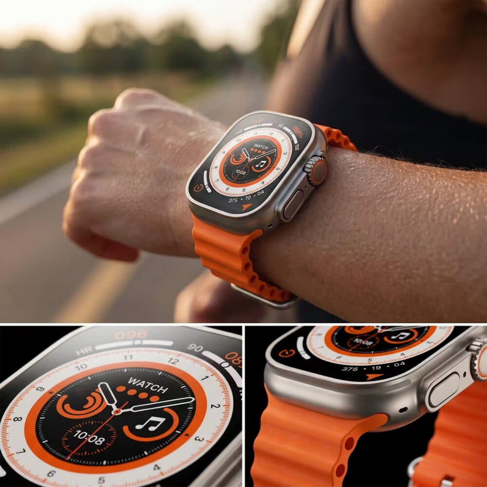 Ceas Inteligent SmartWatch, Digital Kala, ecran 1.96 inch, Dual Bluetooth, IPS MultiTouch, Smartwatch Performant, Memorie 128MB, Long Battery, Sports Modes, Functii multiple, Negru
