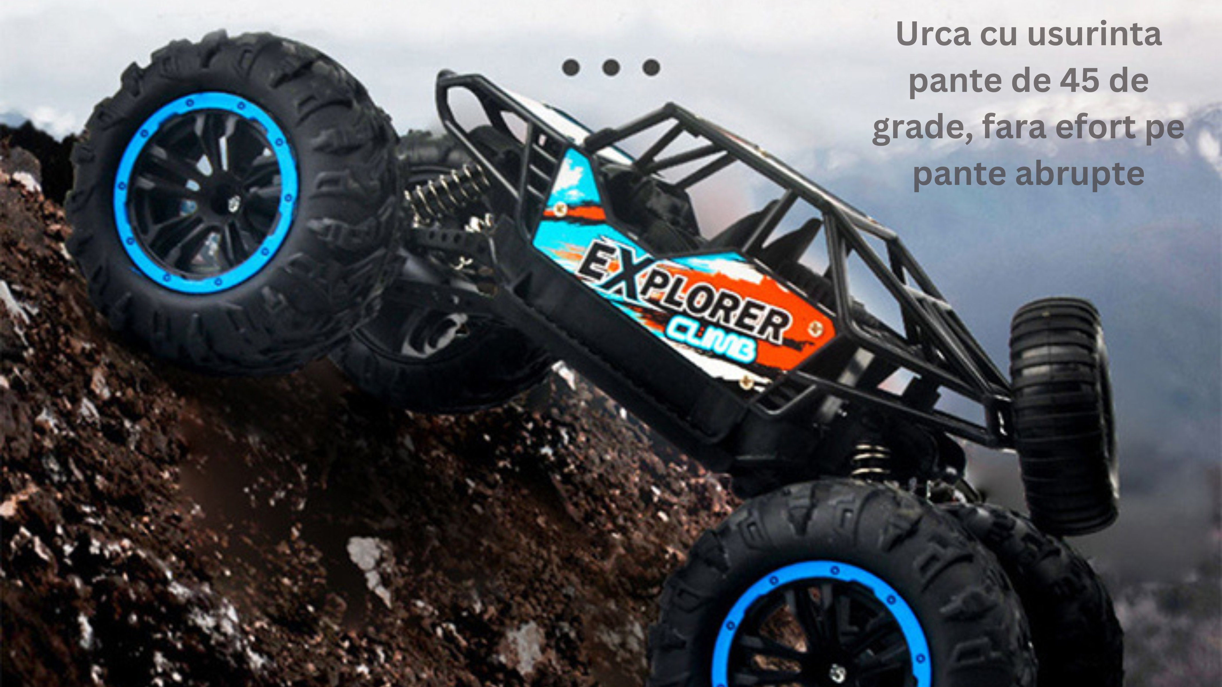 Masina Off-Road cu Telecomanda RC , Digital Kala , Controler 2.4 GHz ,Cablu Inclus, 1:24, Negru