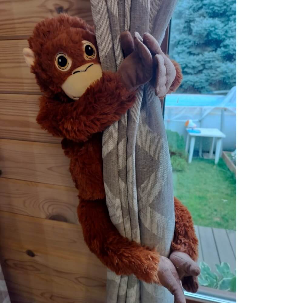 Jucarie Plus Maimuta Orangutan 70 cm, Cadou pentru Copii si Adulti, Maro