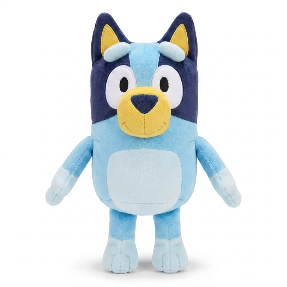 Jucarie de plus Bluey si Bingo, personaj Bluey, Albastru, 28 cm, cu agatatoare, cadou ideal, DrKala