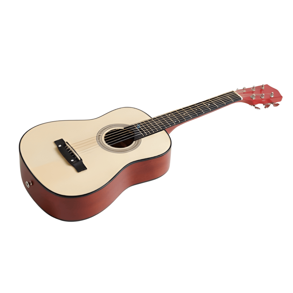 Chitară Acustică pentru Copii, 6 Corzi, 55 cm, Model Natur , Jucărie Muzicală Educativă