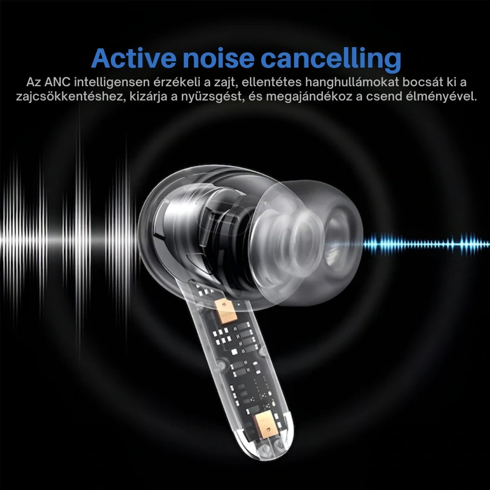 Casti Wireless Bluetooth, Audio, Bluetooth 5.3, Compatibilitate Universala, Negru