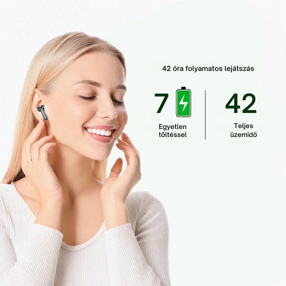 Casti Wireless Bluetooth, Audio, Bluetooth 5.3, Compatibilitate Universala, Negru