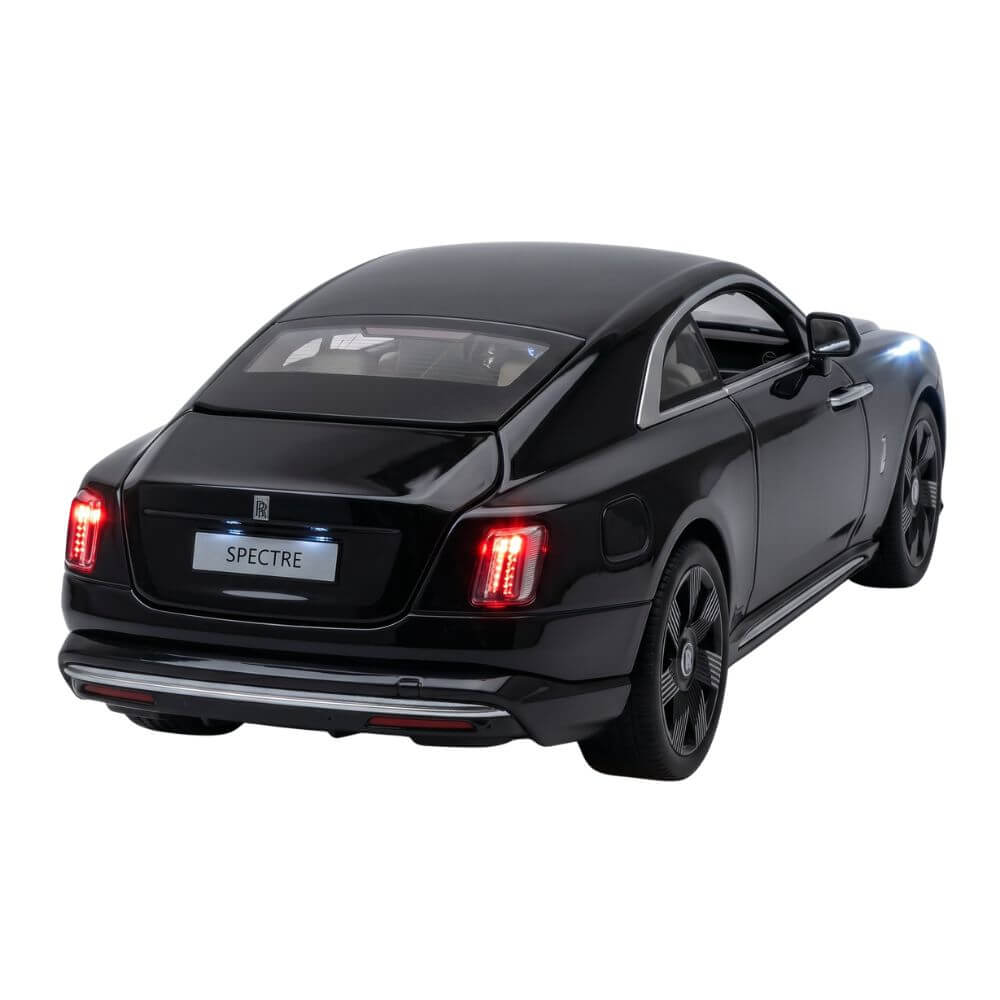 Rolls-Royce Spectre 1:24 Masinuta Metalica cu Lumini si Sunete, Usi si Capote Functionale, Umbrela Inclusa, Negru