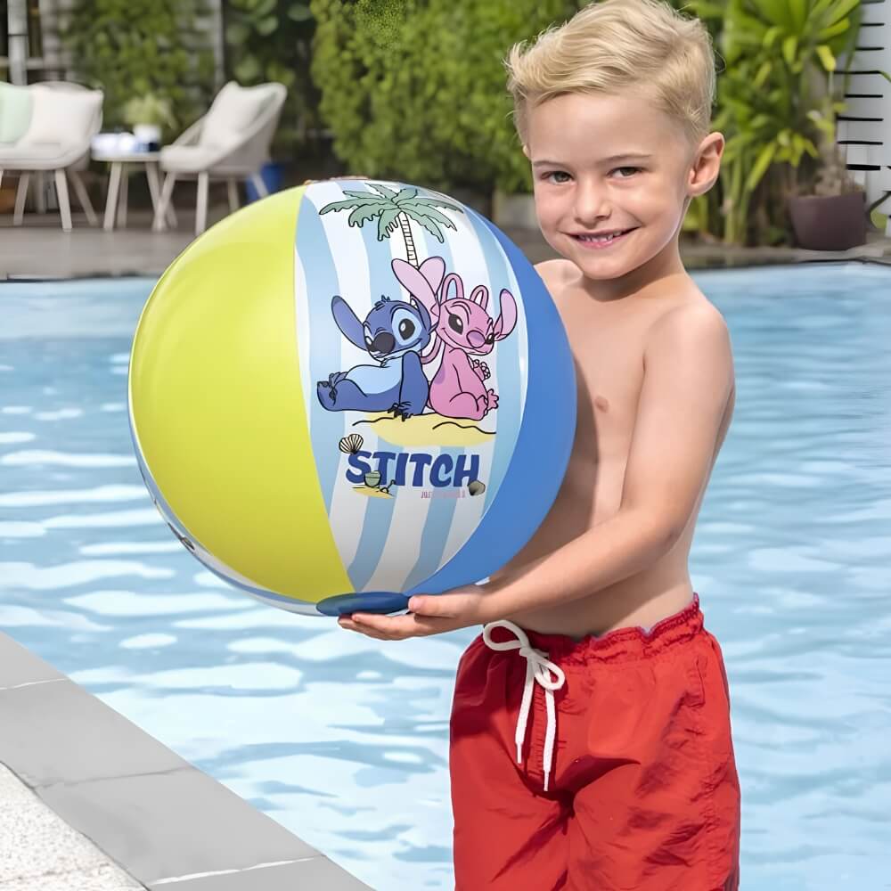 Minge Gonflabila Disney Lilo & Stitch, Diametru 51 cm, PVC Rezistent, pentru Plaja, Piscina si Apa, Multicolor