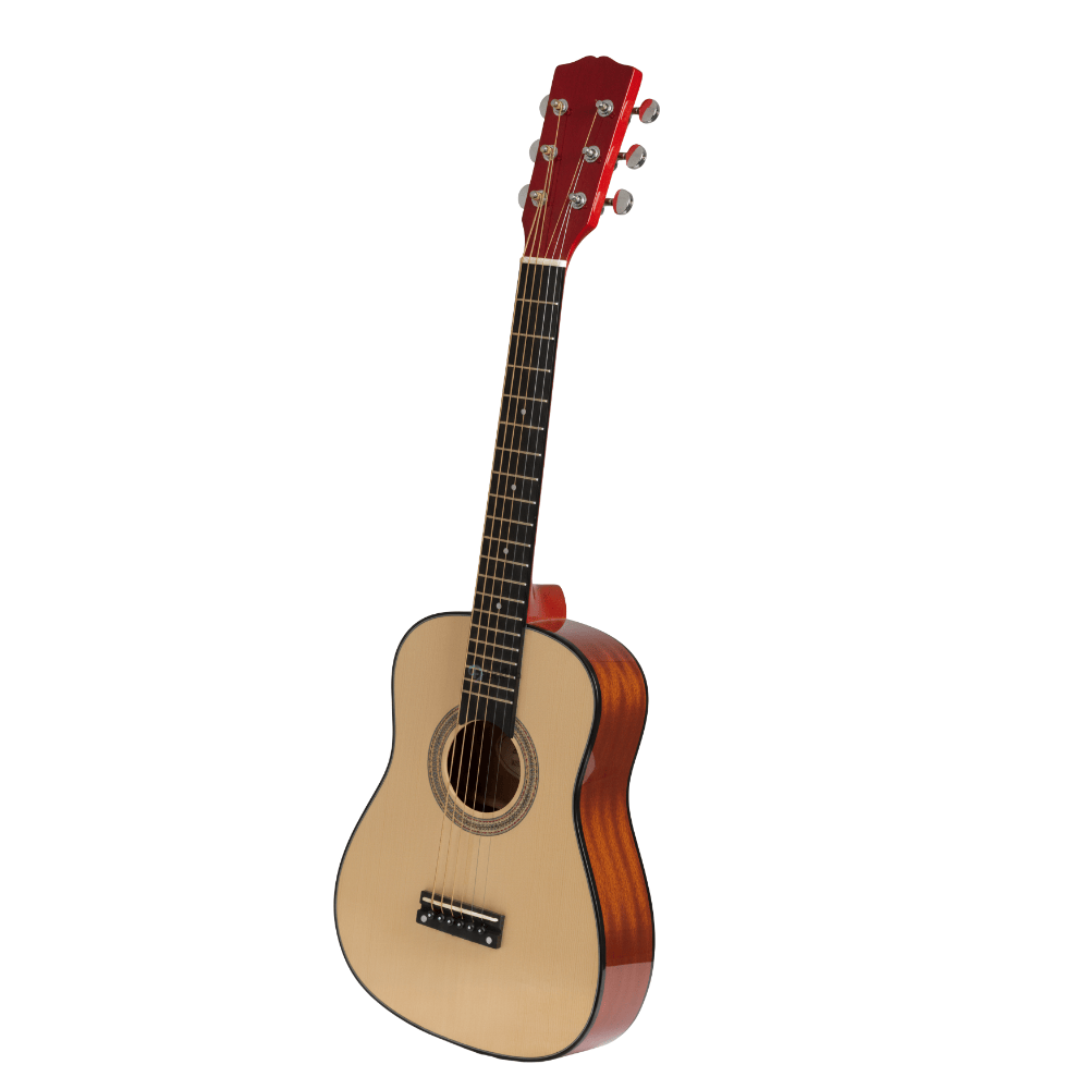 Chitară Acustică pentru Copii, 6 Corzi, 55 cm, Model Natur , Jucărie Muzicală Educativă