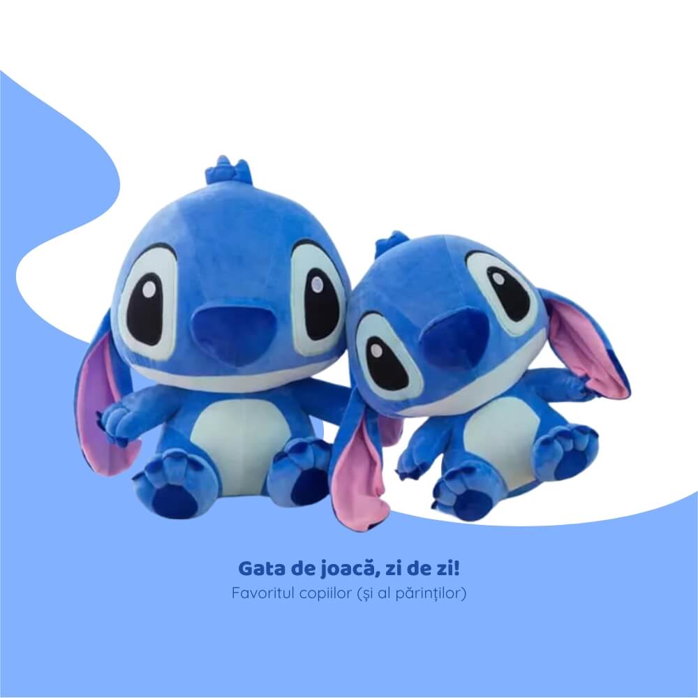 Jucarie de plus, Personaj din Lilo&Stitch, Inaltime 35 cm, Albastru