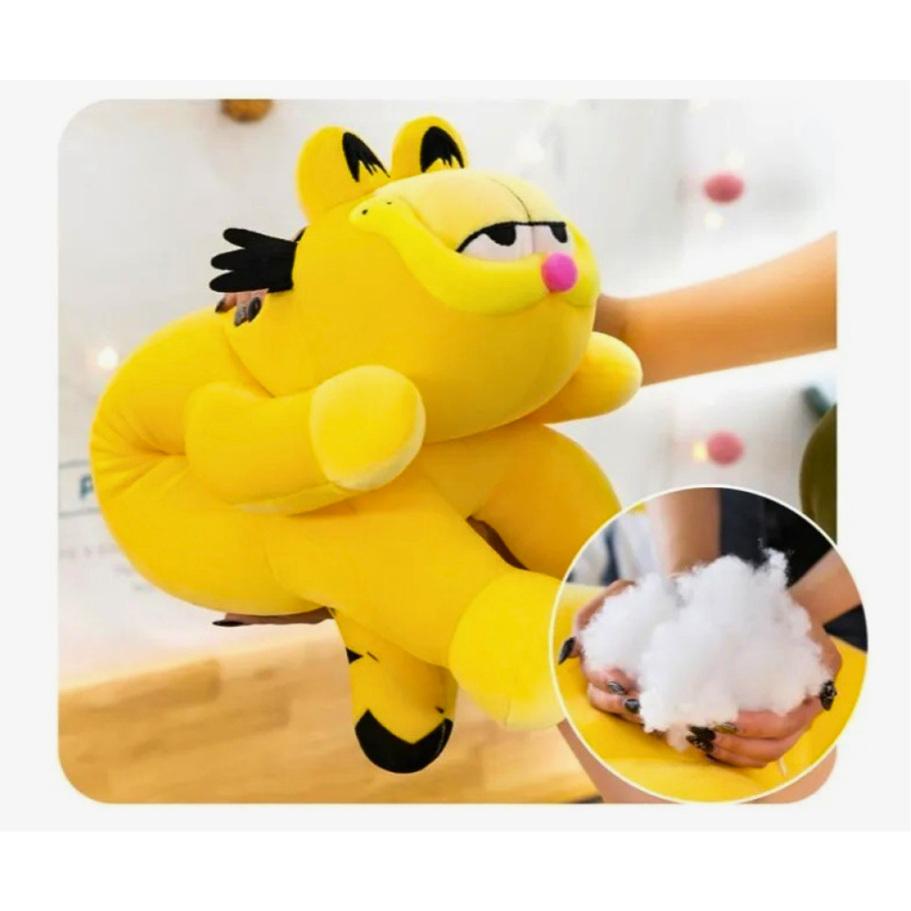 Jucarie de plus Garfield 40 cm, tip perna, calitate superioara – cadou moale pentru copii de Crăciun / zi de naștere