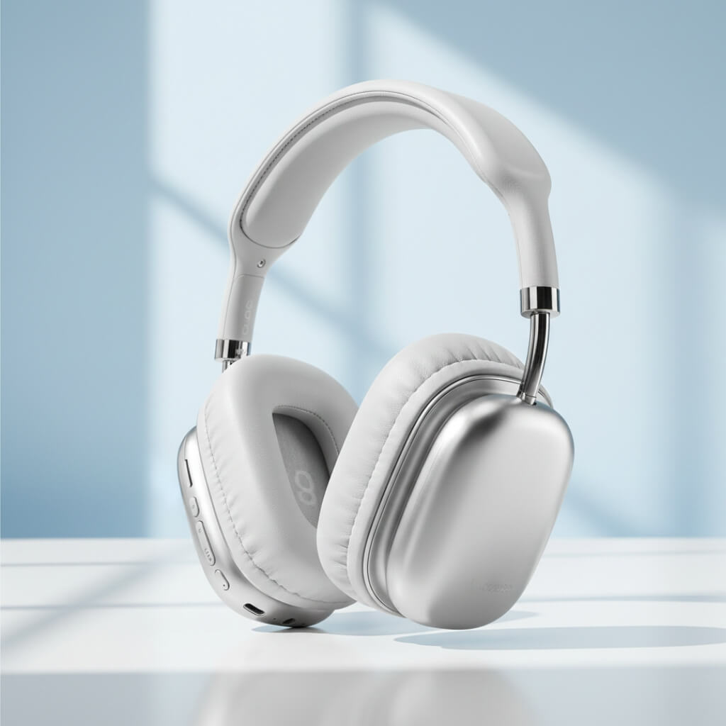 Casti Audio Wireless Hoco Over-Ear, Bluetooth 5.4, Baterie 400mAh, Autonomie 46h, Gaming Mode, Suport Card TF, Negru/Crem/Argintiu