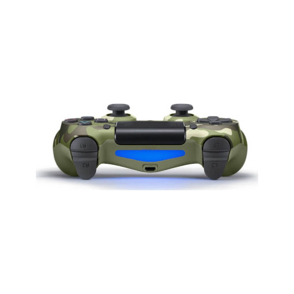 Controller Wireless Double-Motor Vibration Joystick, Compatibil PS4, Verde/Gri