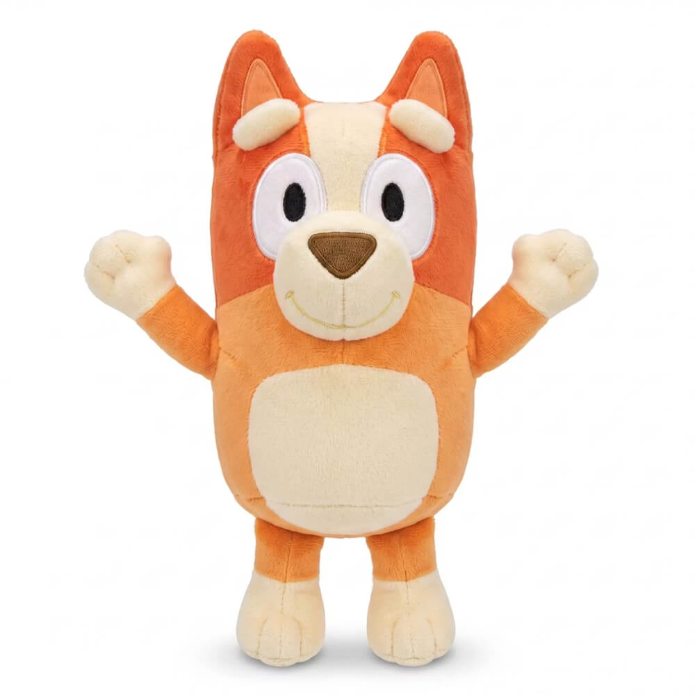 Jucarie de plus Bluey si Bingo, personaj Bluey, Albastru, 28 cm, cu agatatoare, cadou ideal, DrKala