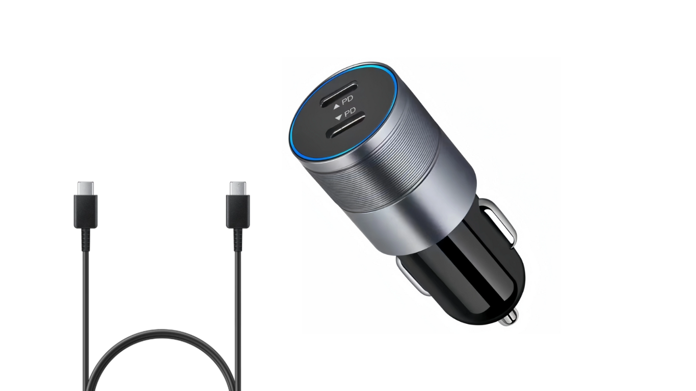 Incarcator Auto Bricheta Type C, Cablu Inclus , PD Fast Charge 40W , Dual Chip , Gri