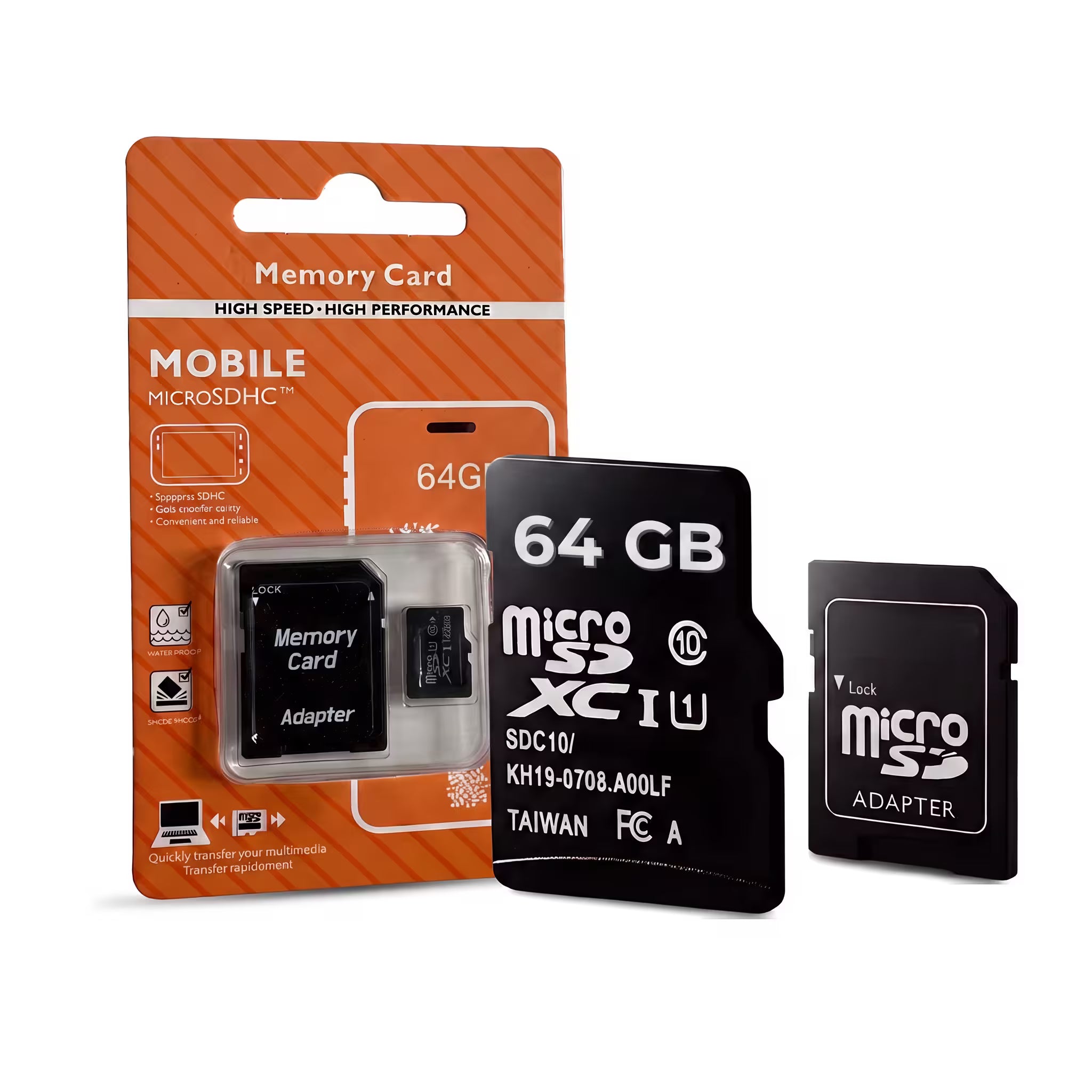 Card de Memorie MicroSDXC cu Adaptor SD Inclus, Viteză Citire 90 MB/s, pentru Telefon, Aparat Foto, Camere Auto și Supraveghere
