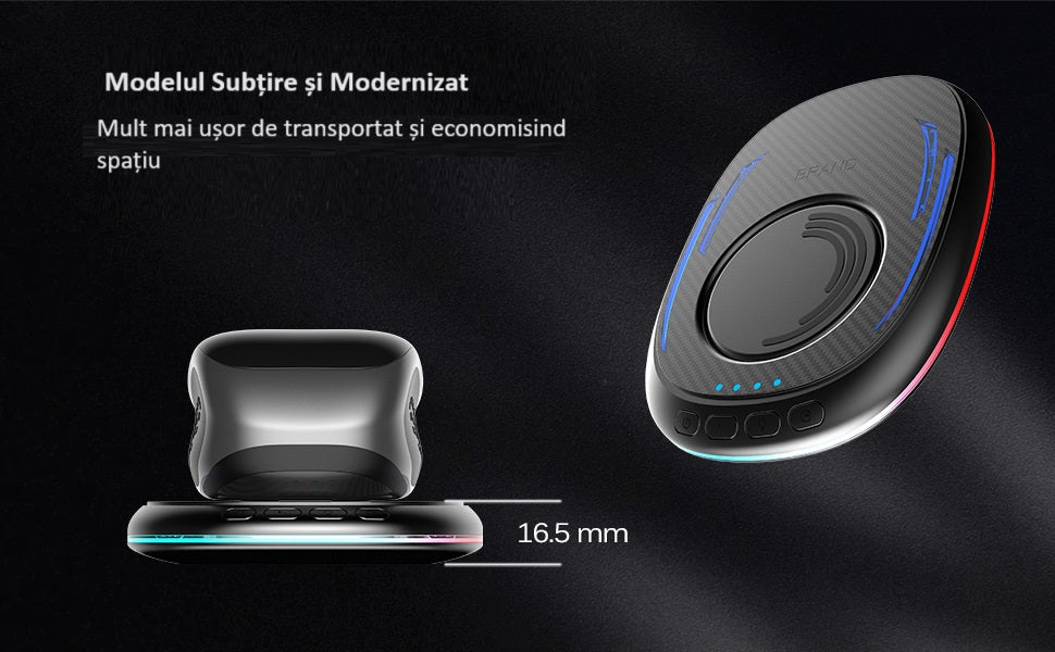 Mouse Jiggler nedetectabil pentru simularea miscarii mouse-ului, slim, cu timer, buton ON-OFF, fara driver, Negru