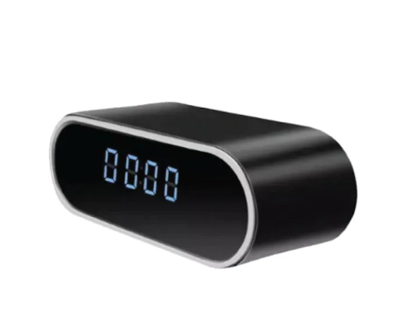 Mini camera Spy, WI-FI, IP, Dispozitiv de Spionaj, Ascunsa in Ceas Desteptator, 1080P, Activare la Miscare, Negru
