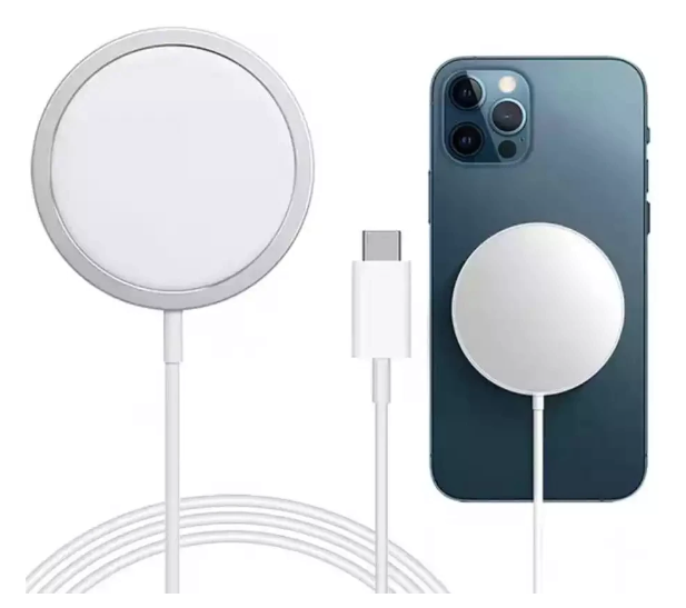 Incarcator Wireless MagSafe Fast-Charging 15W Universal, Alb