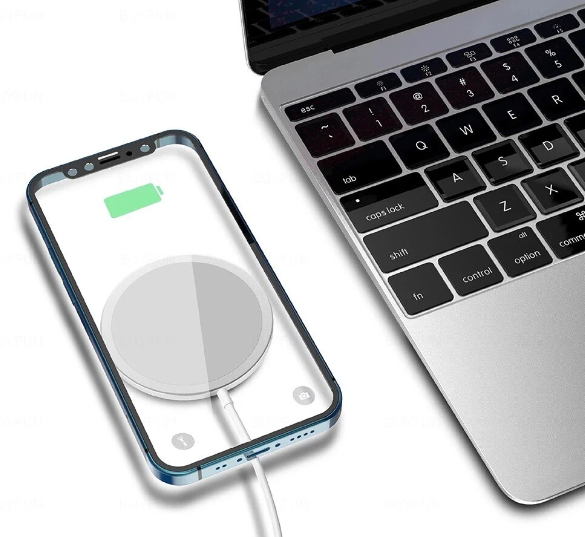 Incarcator Wireless MagSafe Fast-Charging 15W Universal, Alb