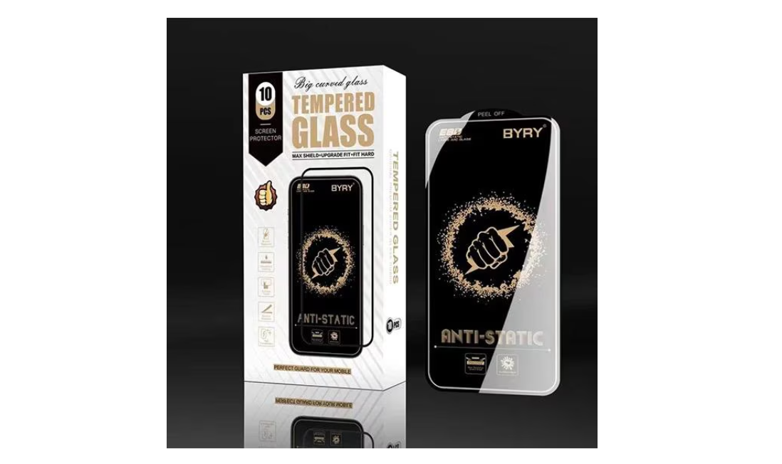 Folie de Sticla Compatibila IPhone 15, Premium Tempered Glass, Full Screen. Anti-Static