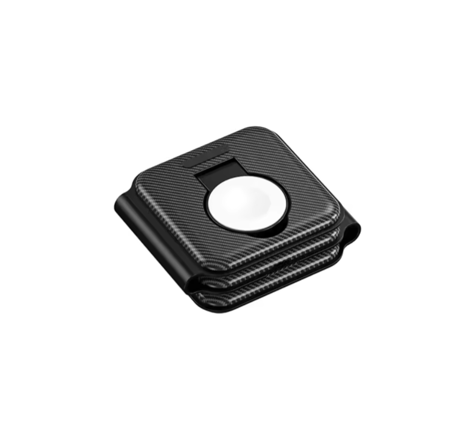 Incarcator Wireless 3 in 1 Pliabil Magsafe QI, Fast Charge, , Negru