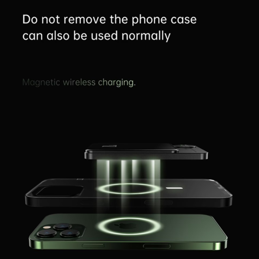 Baterie Externa Wireless Magnetica 10.000 mAh, Fast Charge 20W, Green
