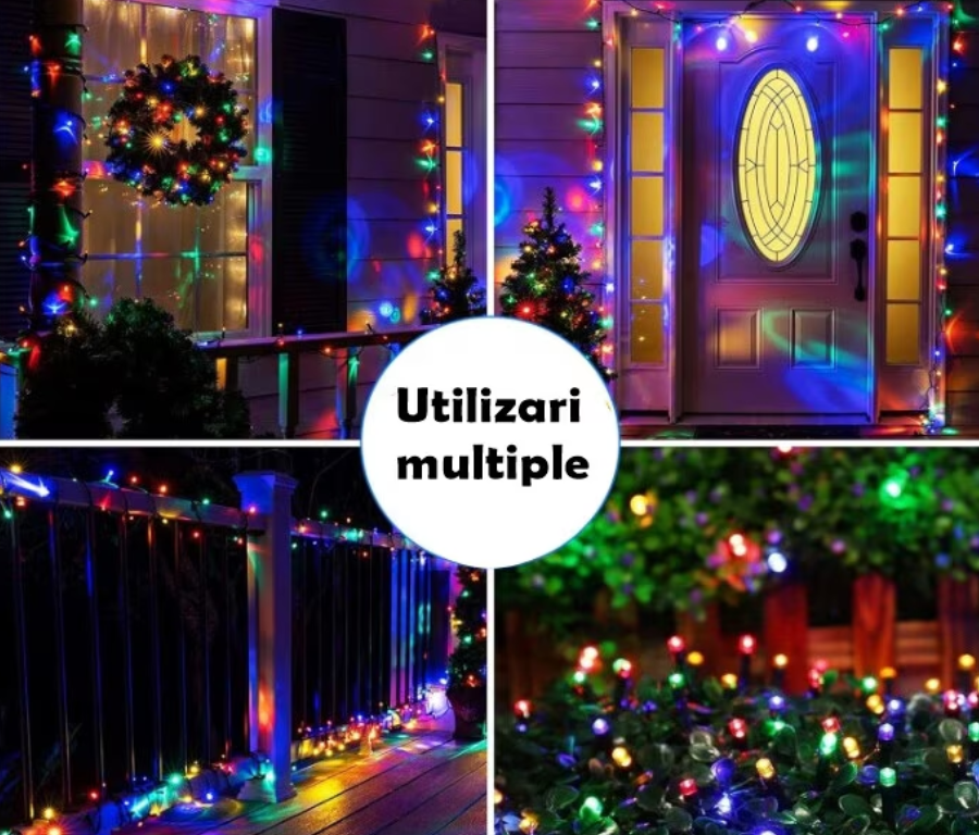 Rola Instalatie de Craciun Liniara, Interior/Exterior, Rola 30m, Multicolor
