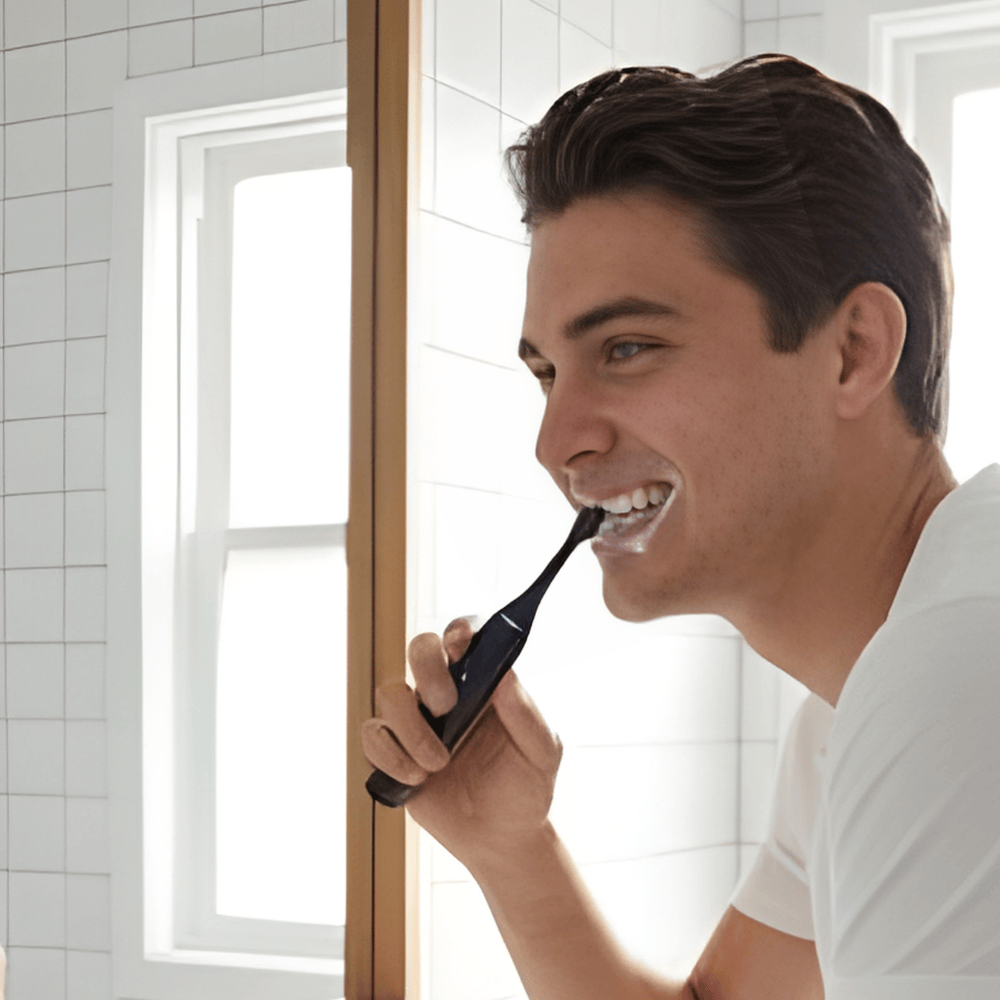 Periuță Electrică Sonică – 40.000 Vibrații/min, 5 Moduri, Autonomie 80 Zile, IPX7, USB‑C, Alba