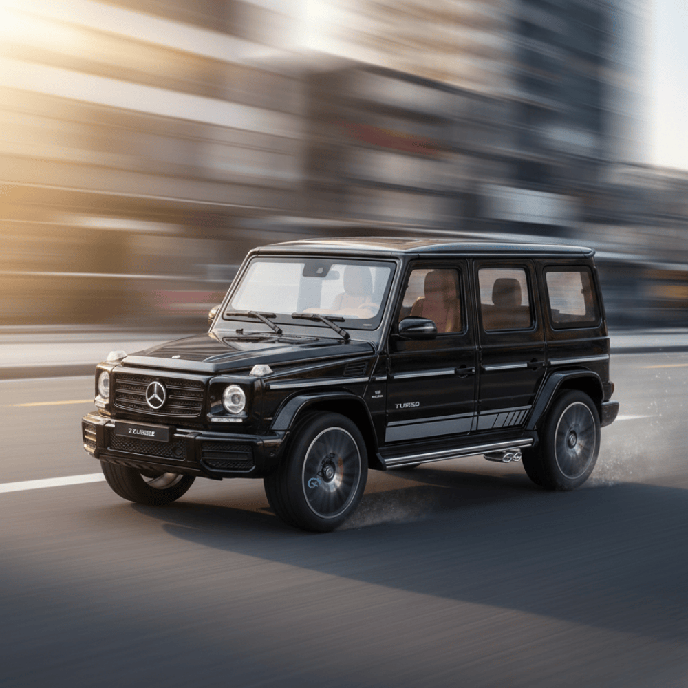 Mașinuță Metalică Mercedes G-Class, Scară 1:32, Negru – Model Realist cu Uși și Capotă Funcționale