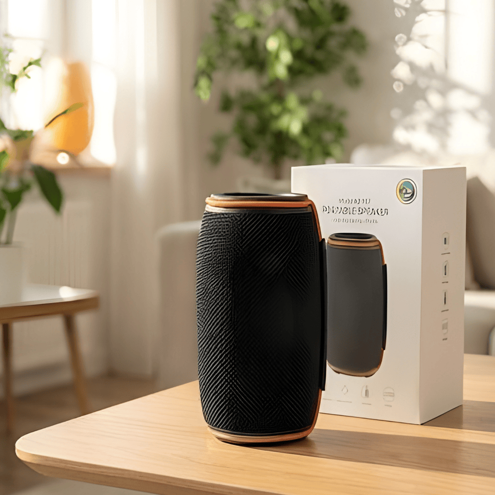 Boxa Portabila Wireless BT 5.3 – 10W, Baterie 1500mAh, TF Card, Design Compact, Portocaliu/Negru