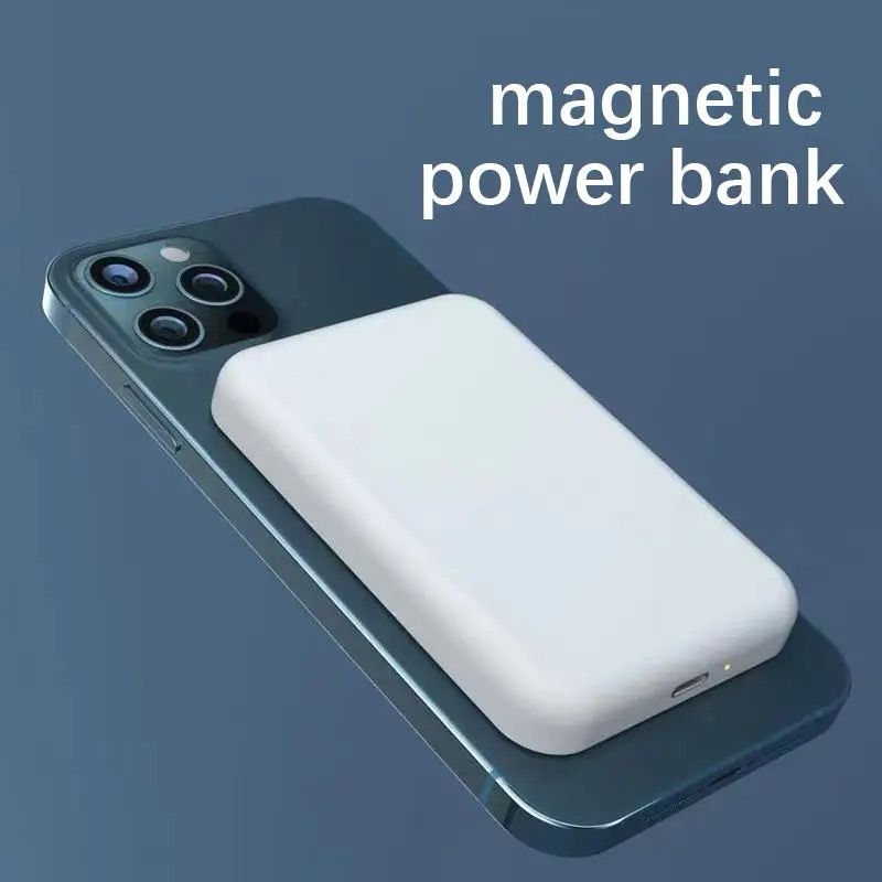 Baterie Externa Magsafe, Incarcare Wireless, 10.000 mAh, Alb