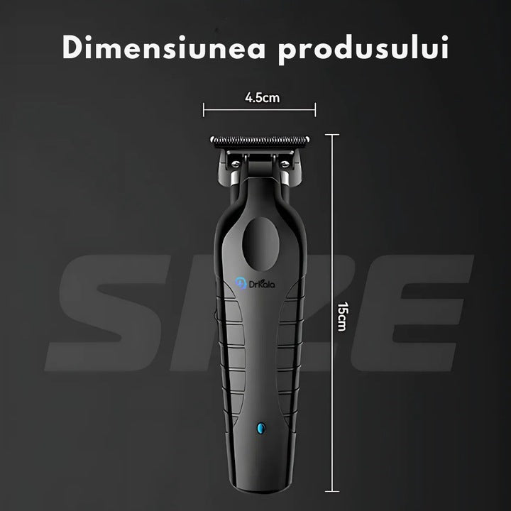 Mașină de Tuns Kemei pentru Barbă, Păr și Corp, Fără Fir, 3 Piepteni 1–3 mm, Negru