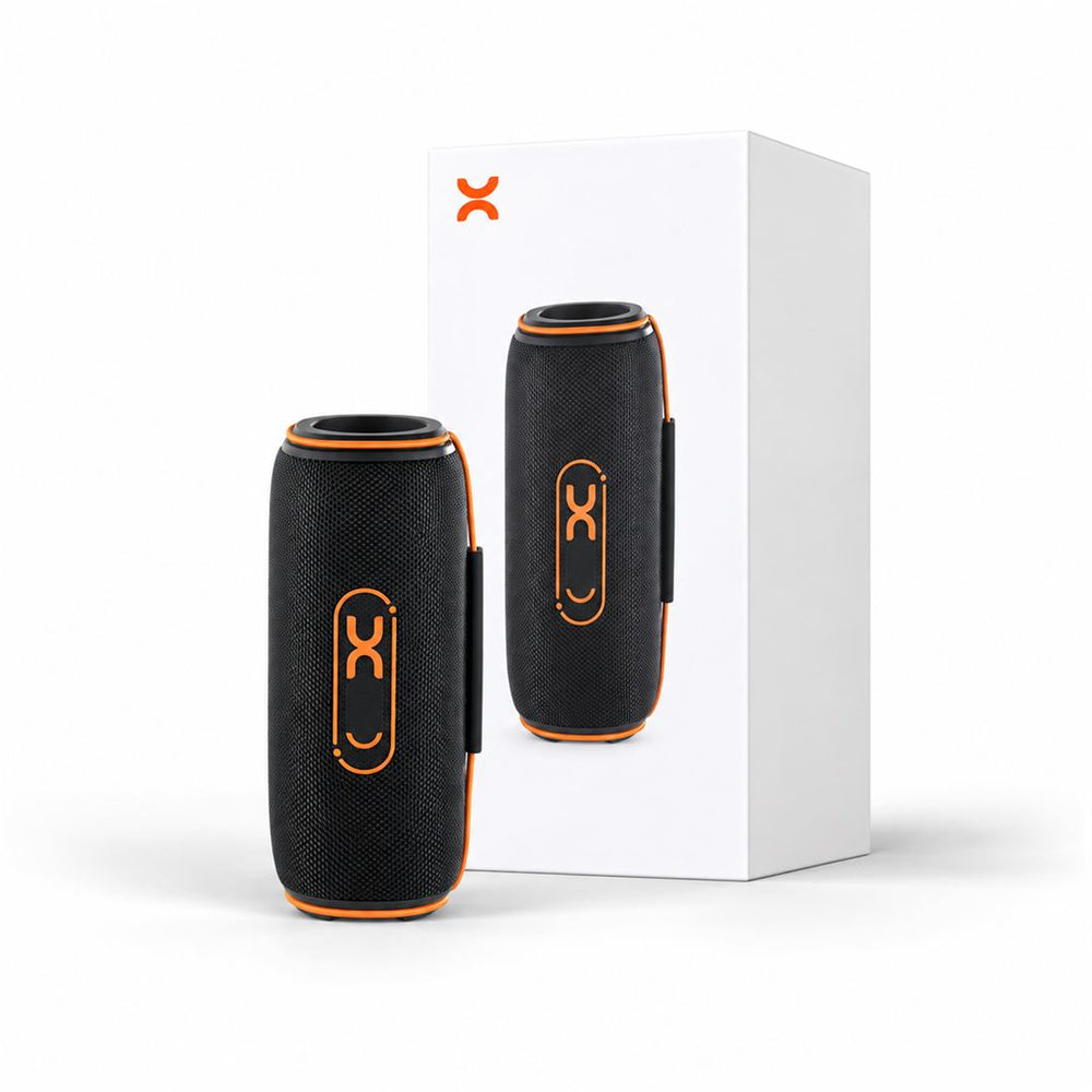 Boxă portabilă Bluetooth 30W negru portocaliu