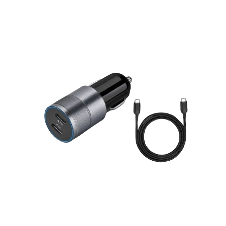 Incarcator Auto Bricheta Type C, Cablu Inclus , PD Fast Charge 40W , Dual Chip , Gri