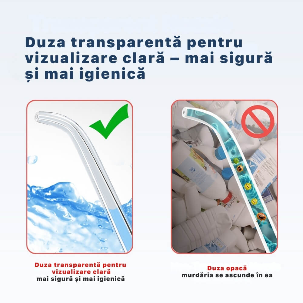 irigator dentar portabil alternativă la waterpik pentru curatare interdentar