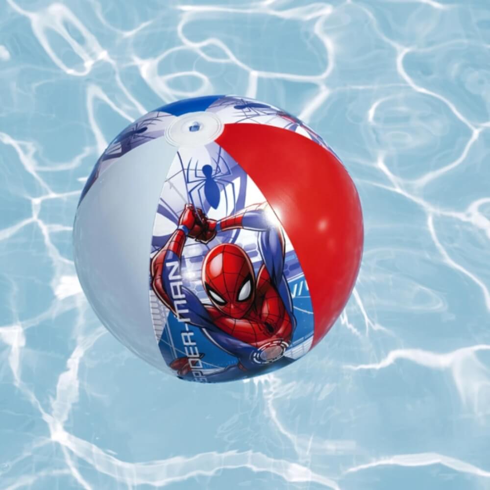 Minge Gonflabila pentru Plaja si Apa Spiderman, Editie Speciala Marvel, Diametru 51 cm, Rosu