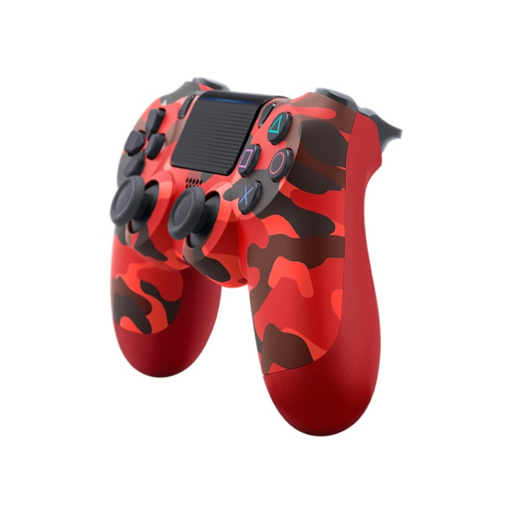 Controller Wireless Doubleshock Joystick, Compatibil PS4/Pro/Slim, Touchpad, Rosu Army