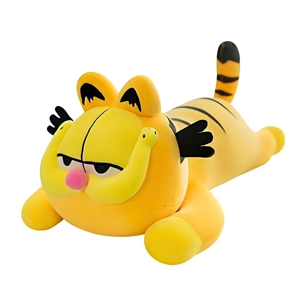Jucarie de plus Garfield 40 cm, tip perna, calitate superioara – cadou moale pentru copii de Crăciun / zi de naștere
