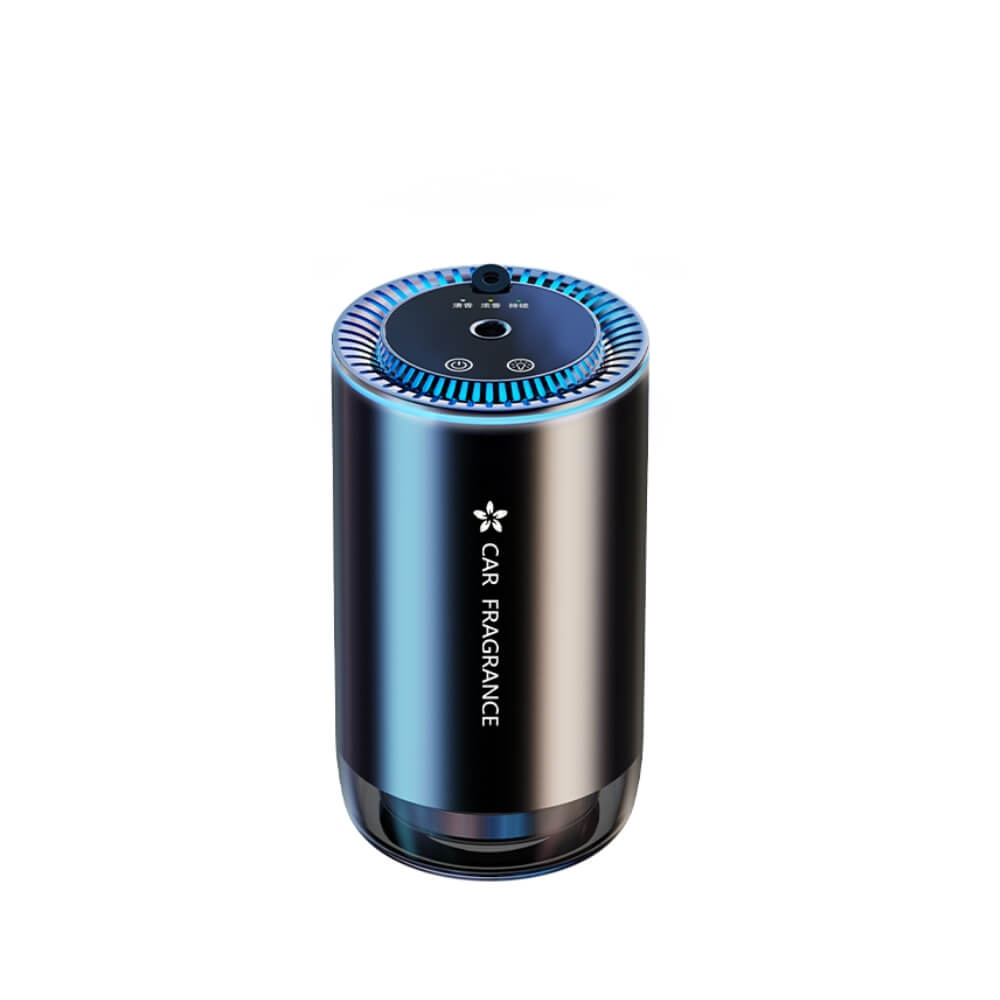Odorizant auto cu Parfum DigikalaX®, Difuzor Aromaterapie Inteligent cu Senzori, 50ml, Proiectie de Stele, Lumini Ambientale, Reincarcabil USB, Hipoalergenic, Design elegant, Negru