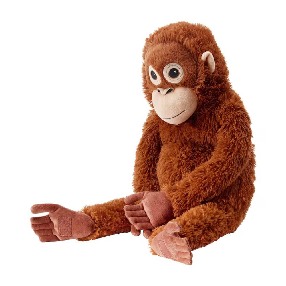 Jucarie Plus Maimuta Orangutan 70 cm, Cadou pentru Copii si Adulti, Maro