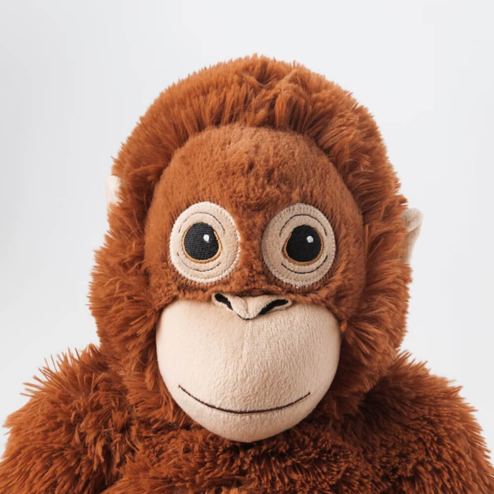 Jucarie Plus Maimuta Orangutan 70 cm, Cadou pentru Copii si Adulti, Maro