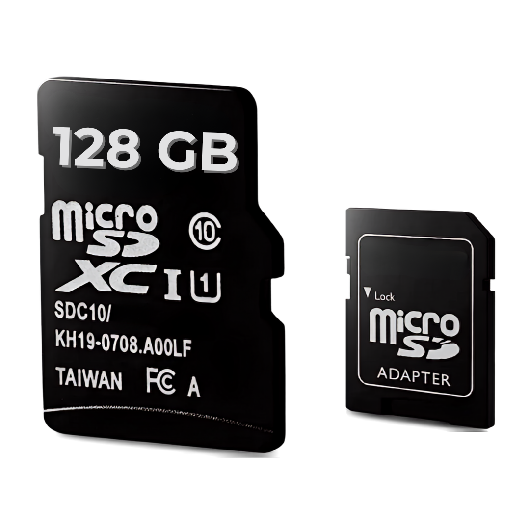 Card de Memorie MicroSDXC cu Adaptor SD Inclus, Viteză Citire 90 MB/s, pentru Telefon, Aparat Foto, Camere Auto și Supraveghere