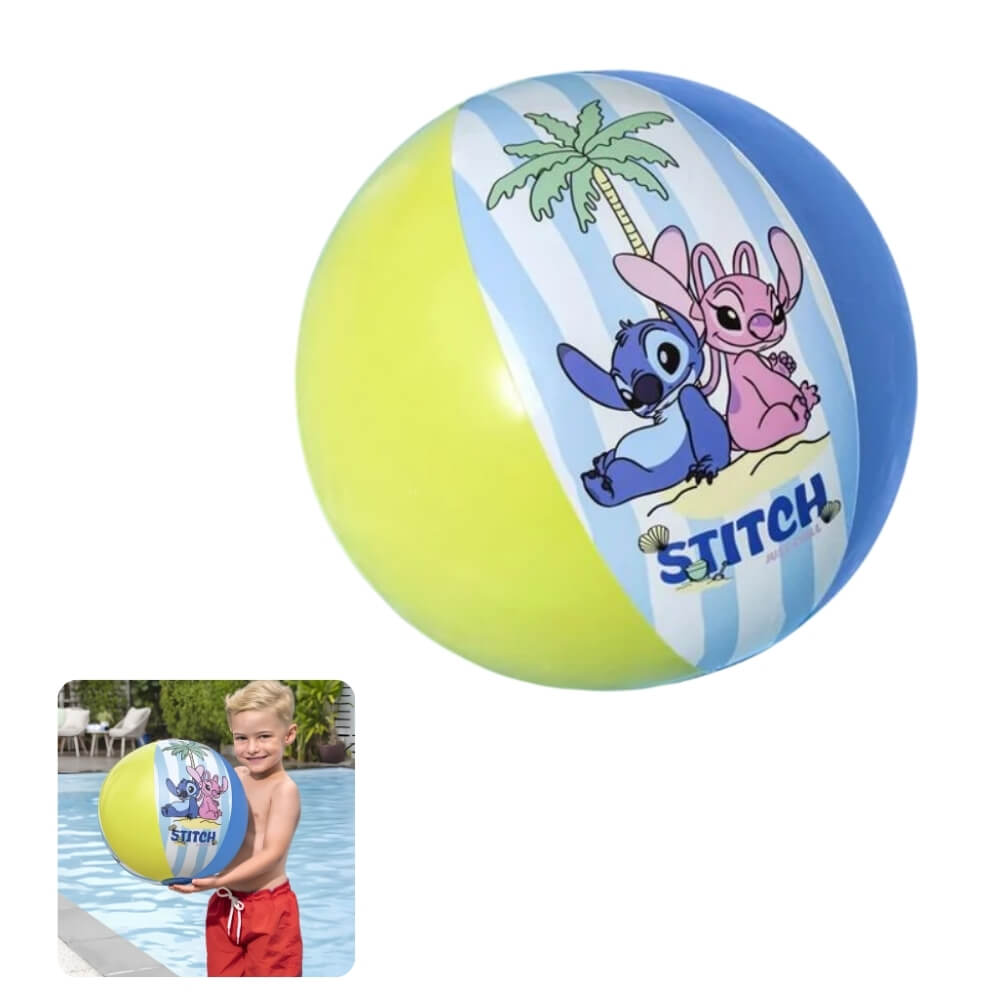 Minge Gonflabila Disney Lilo & Stitch, Diametru 51 cm, PVC Rezistent, pentru Plaja, Piscina si Apa, Multicolor