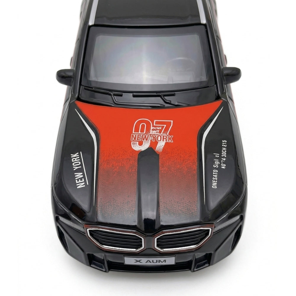 Masinuta de Jucarie Metalica, Model BMW XM, Macheta Auto Scara 1:36, Usi cu Deschidere, Design Realistic, Pull-Back, Rosu