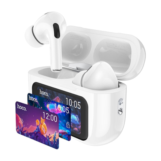 Casti Bluetooth Wireless Ear Buds Pro, Display LED tactil, Digital Kala, Alb