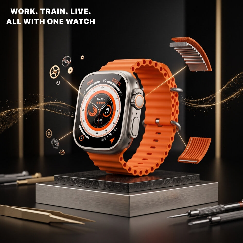 Ceas Inteligent SmartWatch, Digital Kala, ecran 1.96 inch, Dual Bluetooth, IPS MultiTouch, Smartwatch Performant, Memorie 128MB, Long Battery, Sports Modes, Functii multiple, Negru