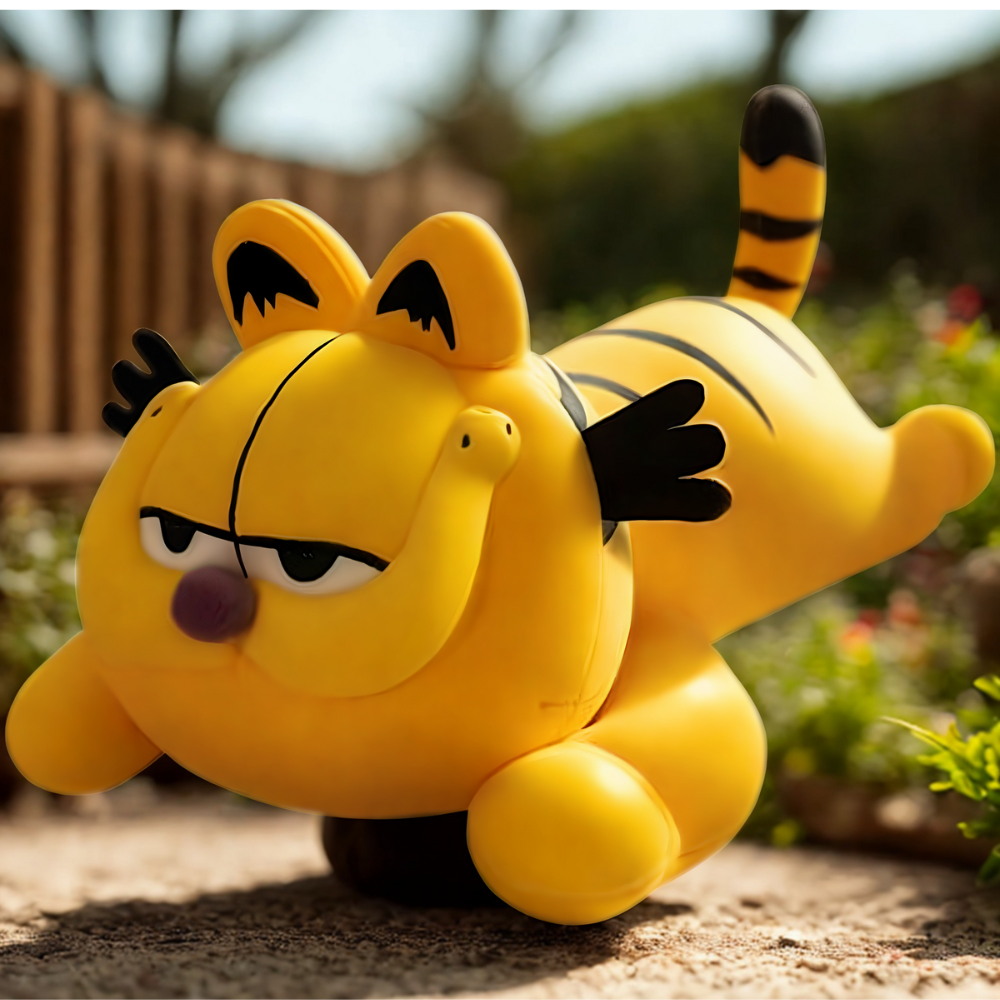 Jucarie de plus Garfield 40 cm, tip perna, calitate superioara – cadou moale pentru copii de Crăciun / zi de naștere