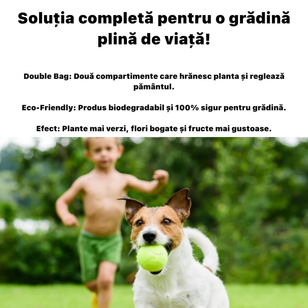 Ingrasamant Universal AGRISOL Double Bag, 10 kg, Sistem Complet de Fertilizare si Optimizare pH, pentru Gradina, Sere si Solarii