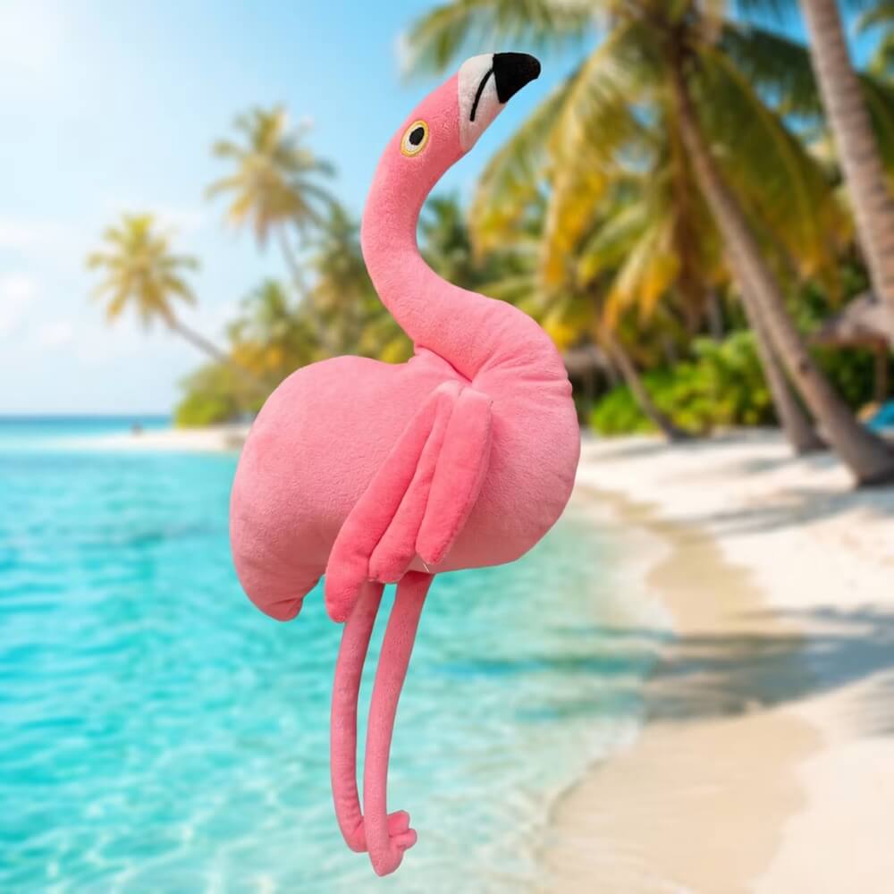 Jucarie de Plus Flamingo Roz 30 cm cu Agatatoare, Plus Moale, Animal de Plus pentru Copii, Jucarie de Imbratisat, Decor Camera Copii, Cadou pentru Fete, Roz