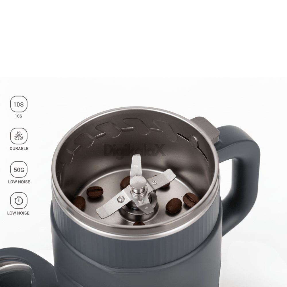 Râșniță Electrică DigikalaX 3G – Pentru Cafea, Condimente și Nuci, Design Compact și Puternic